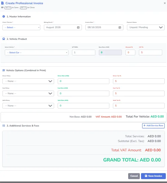 Add Invoice